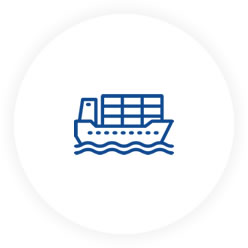 Icon of a cargo ship
